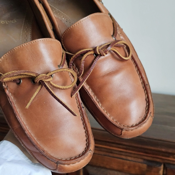 POLO Ralph Lauren “Roberts” Leather Loafers Men’s 11D Brown Driving Moccasins main image 14